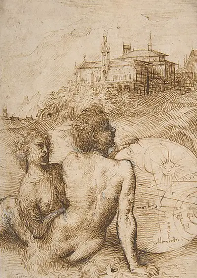 Two Satyrs in a Landscape Titian